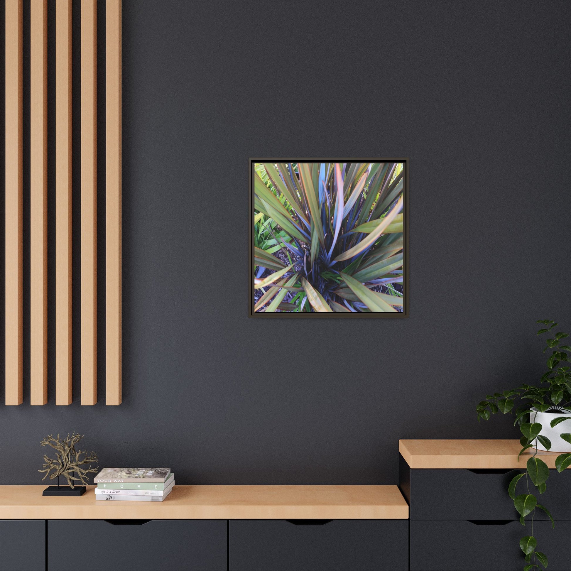 Radiant Leaves - Unique Stretched Canvas Wall Art - Art By Earth