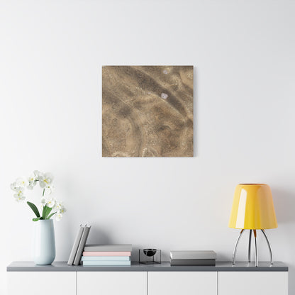 Sandy Shore Impressions - Unique Frameless Canvas Wall Art - Art By Earth