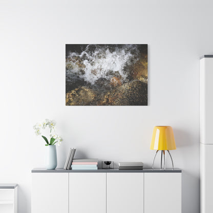 Stone and Surge - Unique Frameless Canvas Wall Art - Art By Earth