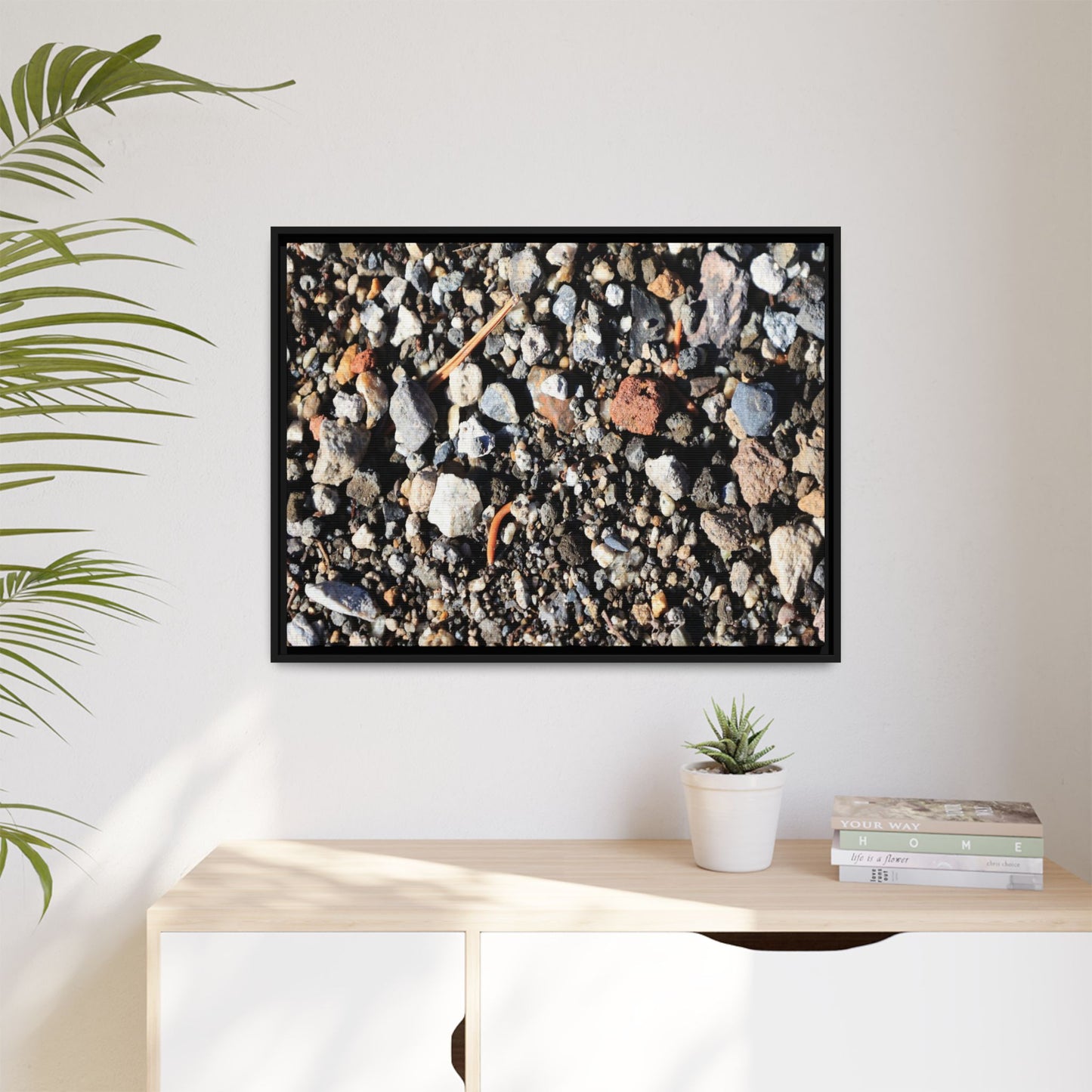 Stones and Soil - Unique Stretched Canvas Wall Art