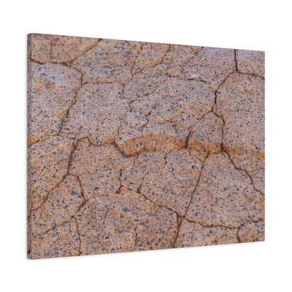 Cracked Earth's Whispers - Unique Frameless Canvas Wall Art - Art By Earth