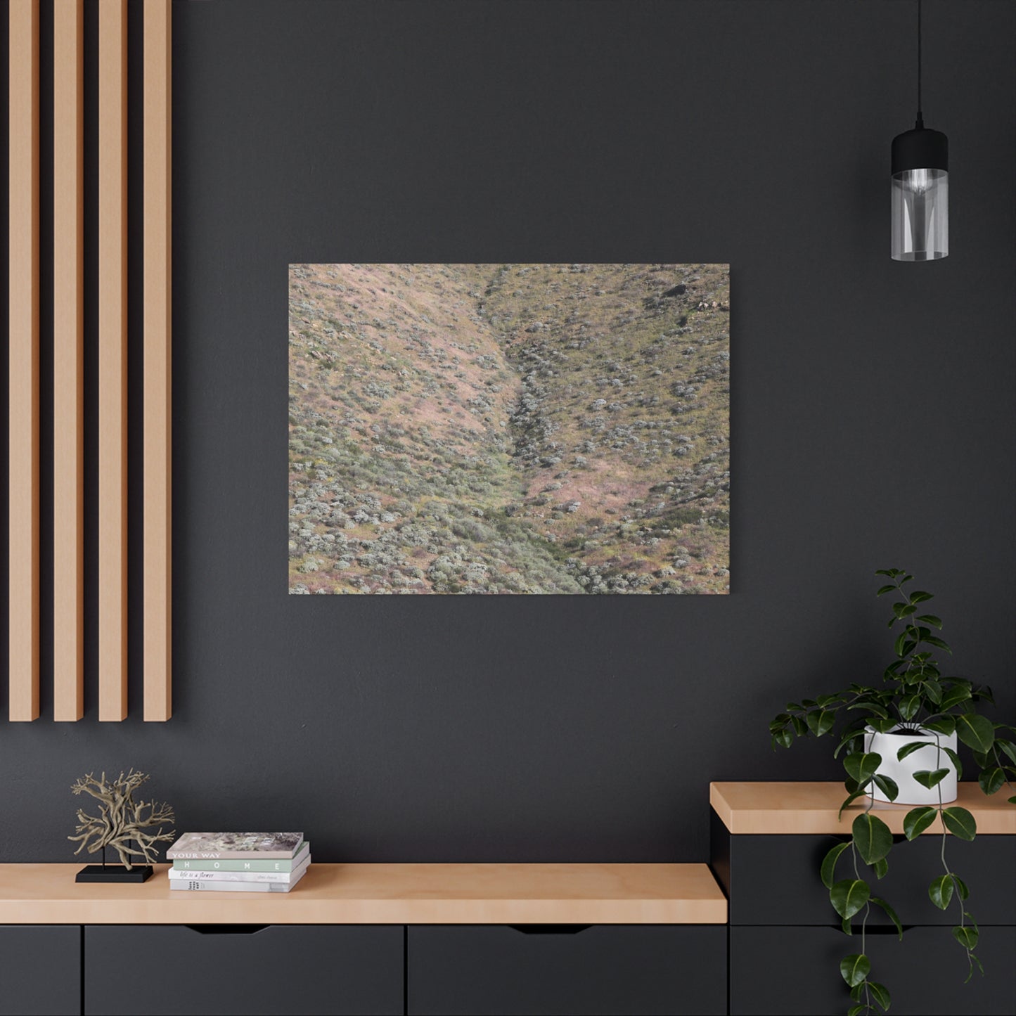 Desert Hillside - Unique Frameless Canvas Wall Art - Art By Earth