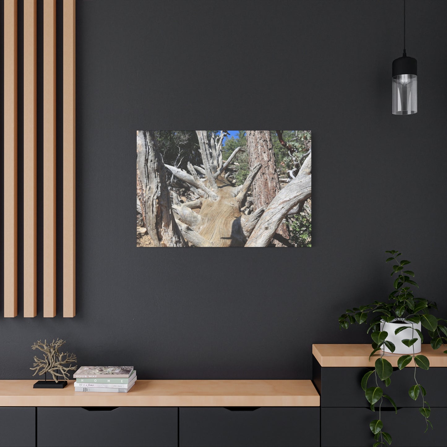 Twisted Roots - Unique Frameless Canvas Wall Art
