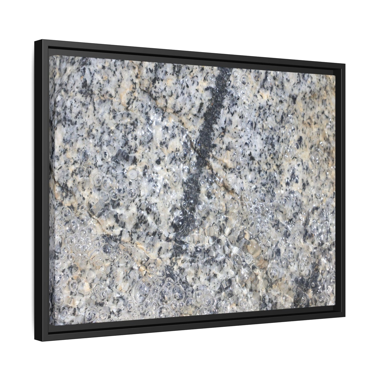 Granite Bubbles - Unique Stretched Canvas Wall Art - Art By Earth