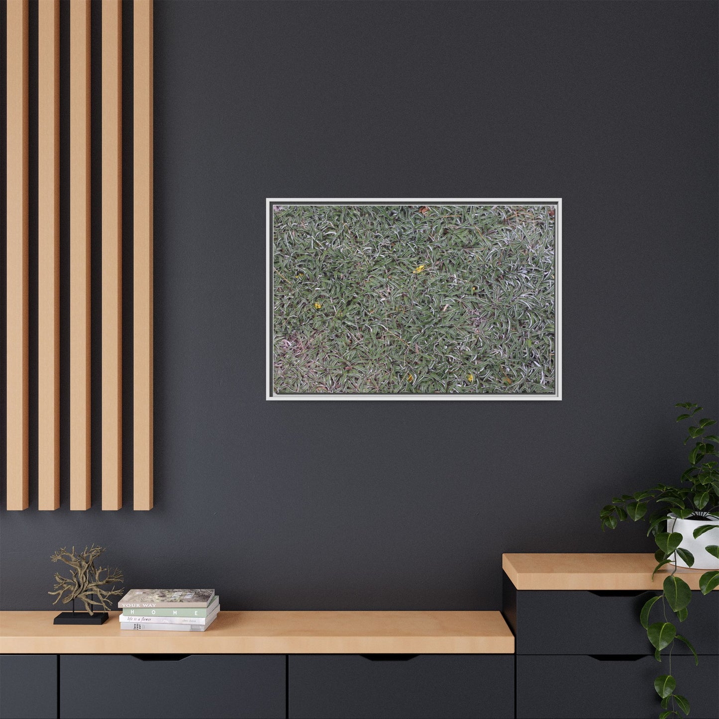 Grassy Texture - Unique Stretched Canvas Wall Art - Art By Earth