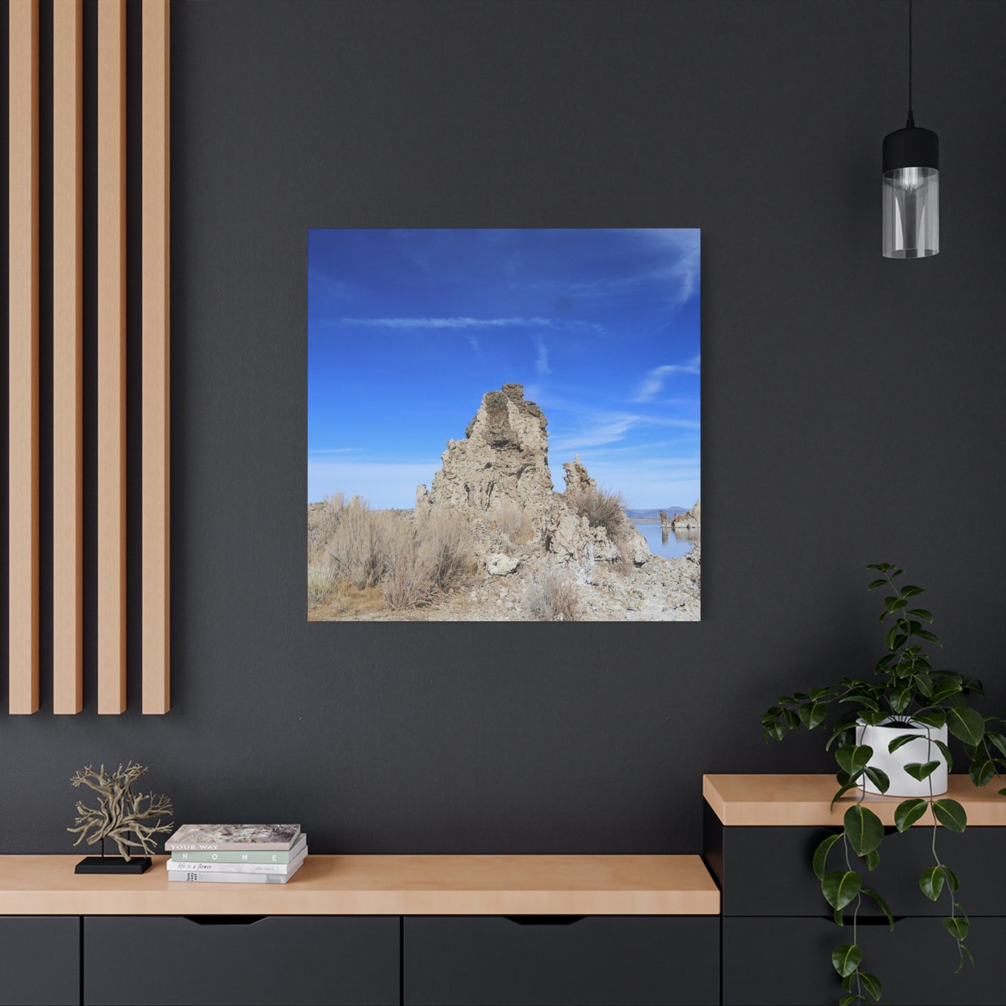 Mono Lake Solitude - Unique Frameless Canvas Wall Art