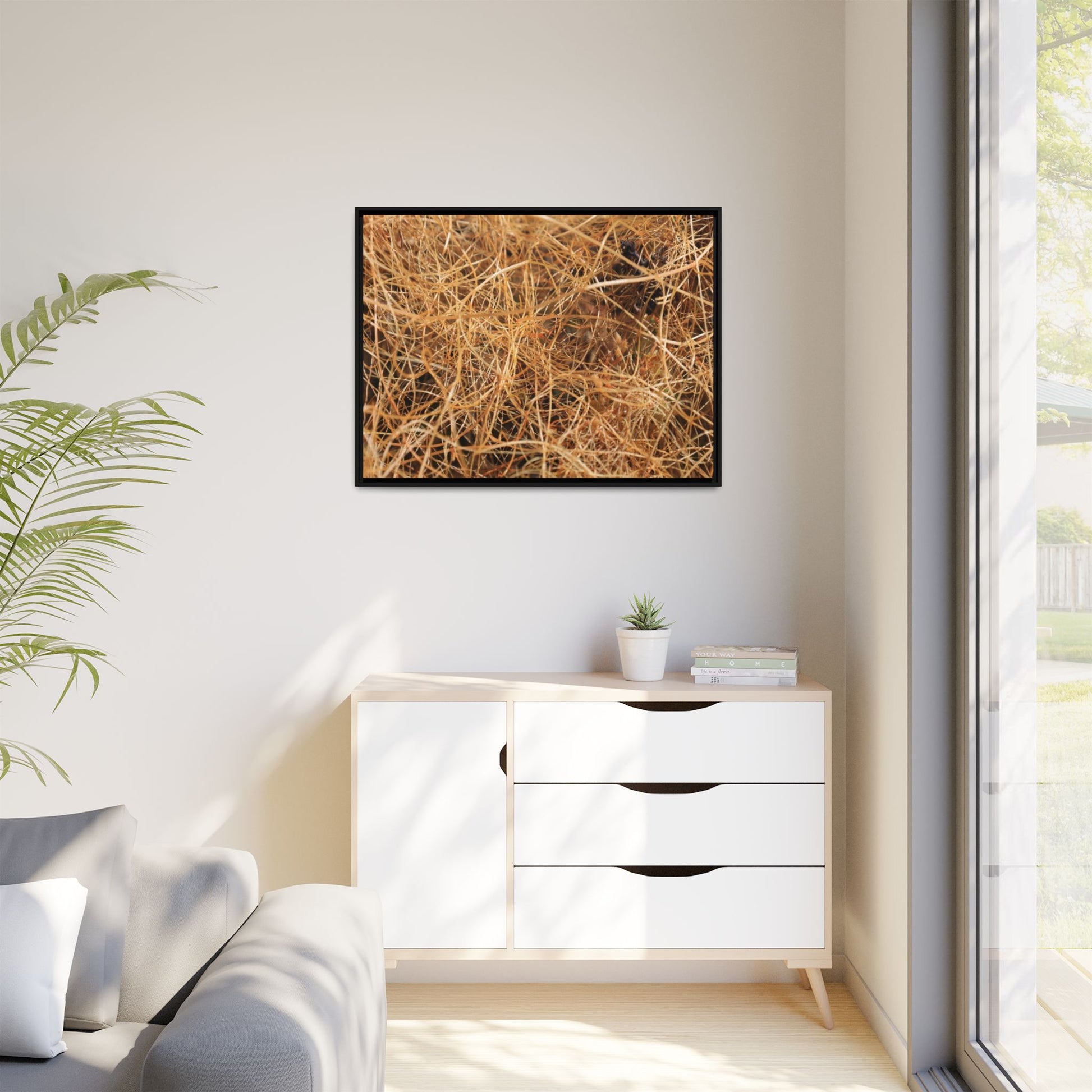 Dried Grass - Unique Stretched Canvas Wall Art - Art By Earth