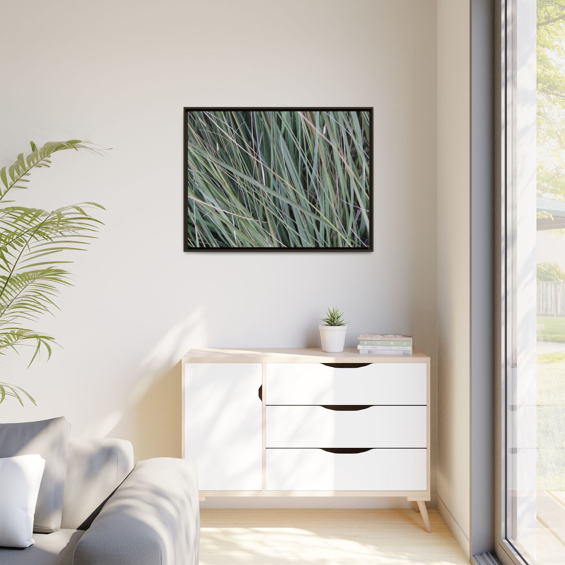Grassland Symphony - Unique Stretched Canvas Wall Art - Art By Earth