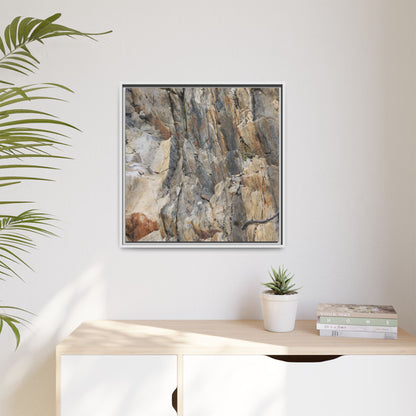 Stone's Silent Symphony - Unique Stretched Canvas Wall Art - Art By Earth