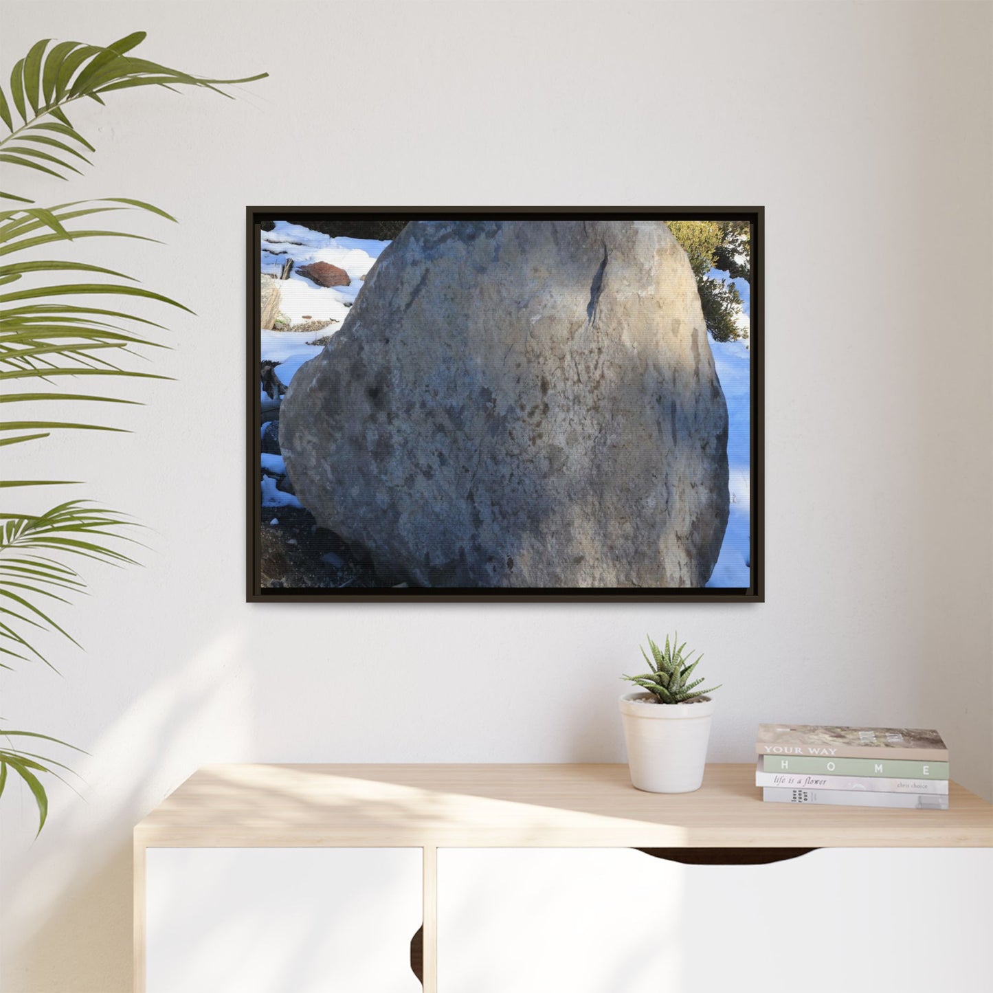 Glacial Solitude - Unique Stretched Canvas Wall Art