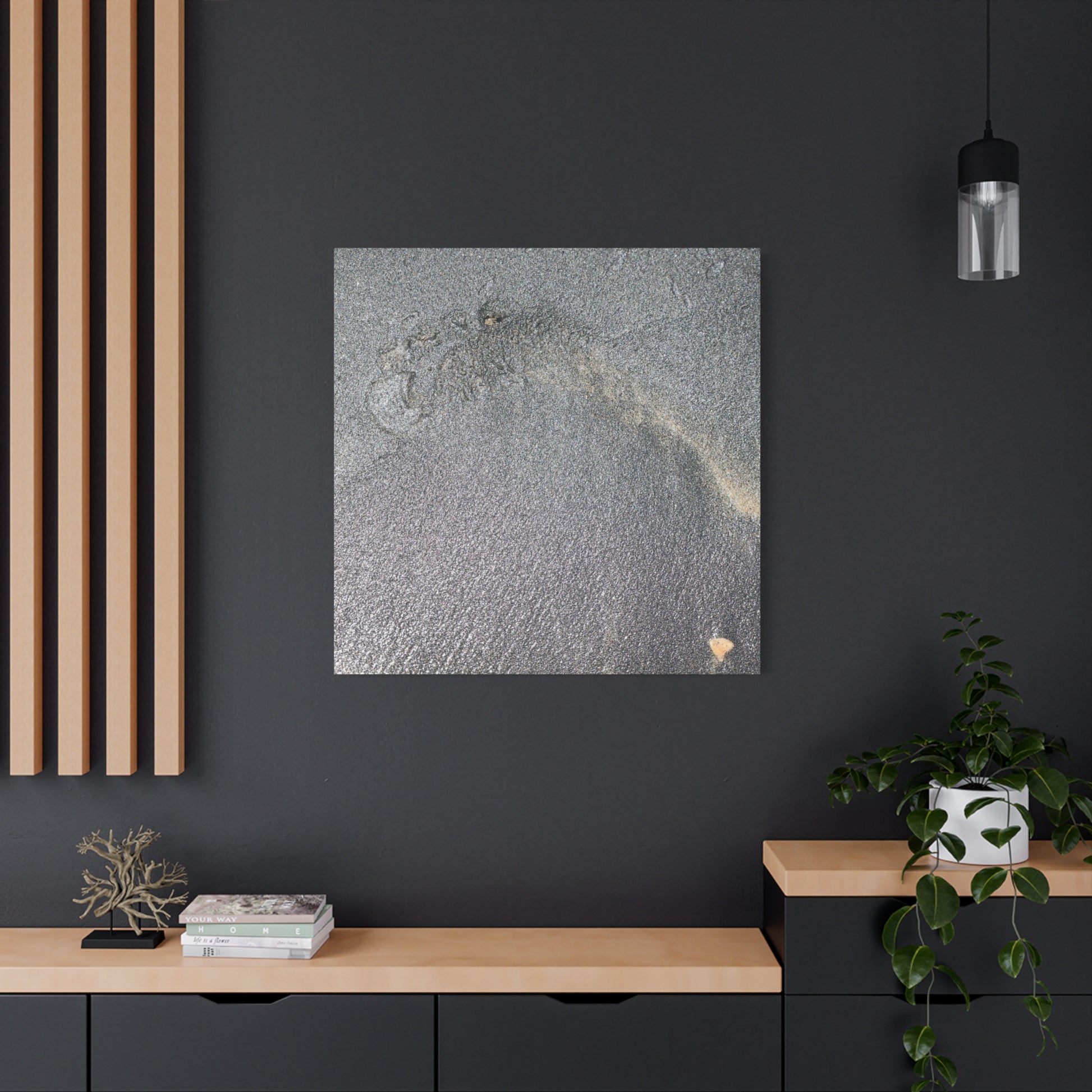 Ephemeral Whispers of Granite - Unique Frameless Canvas Wall Art - Art By Earth