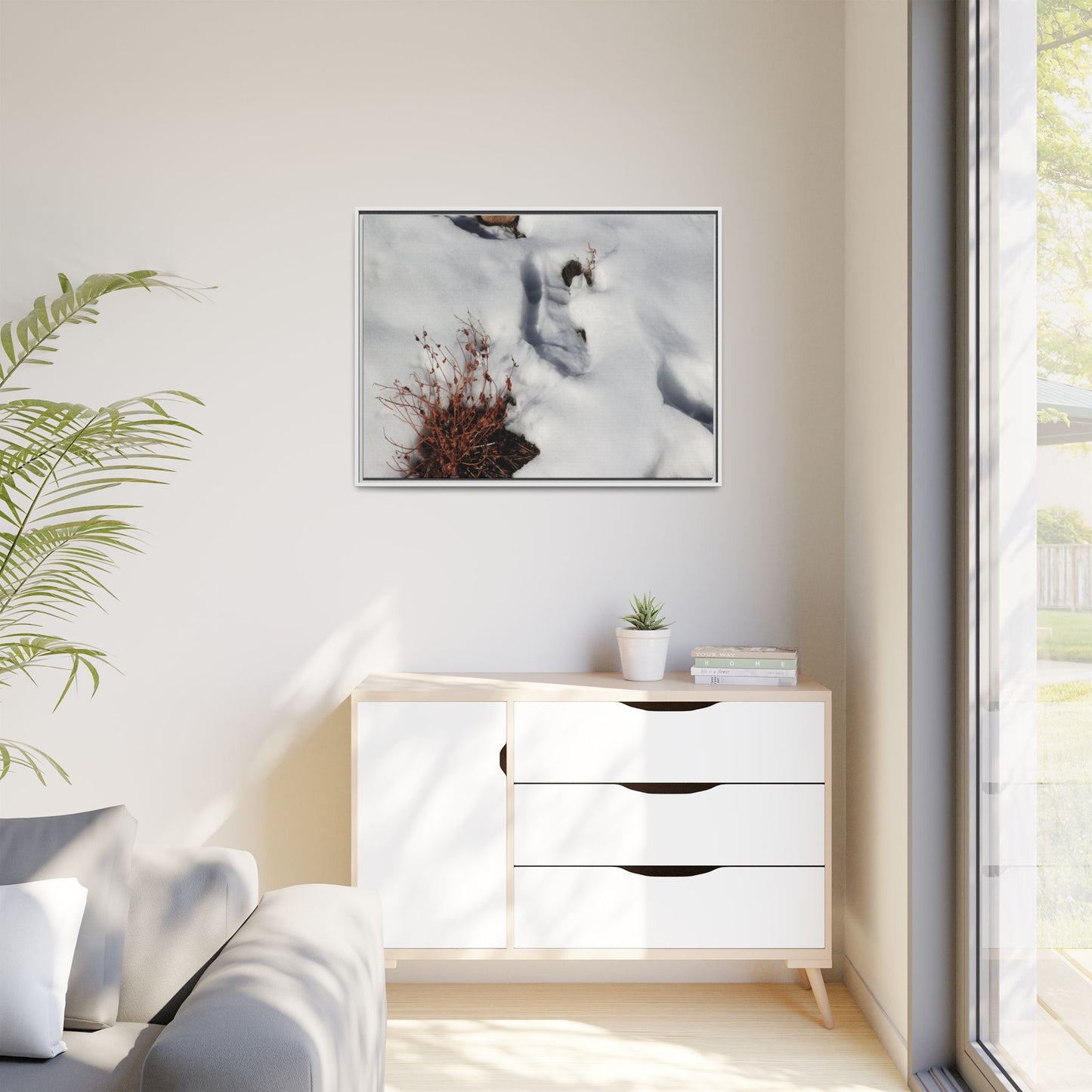 Frostbound Whispers - Unique Stretched Canvas Wall Art