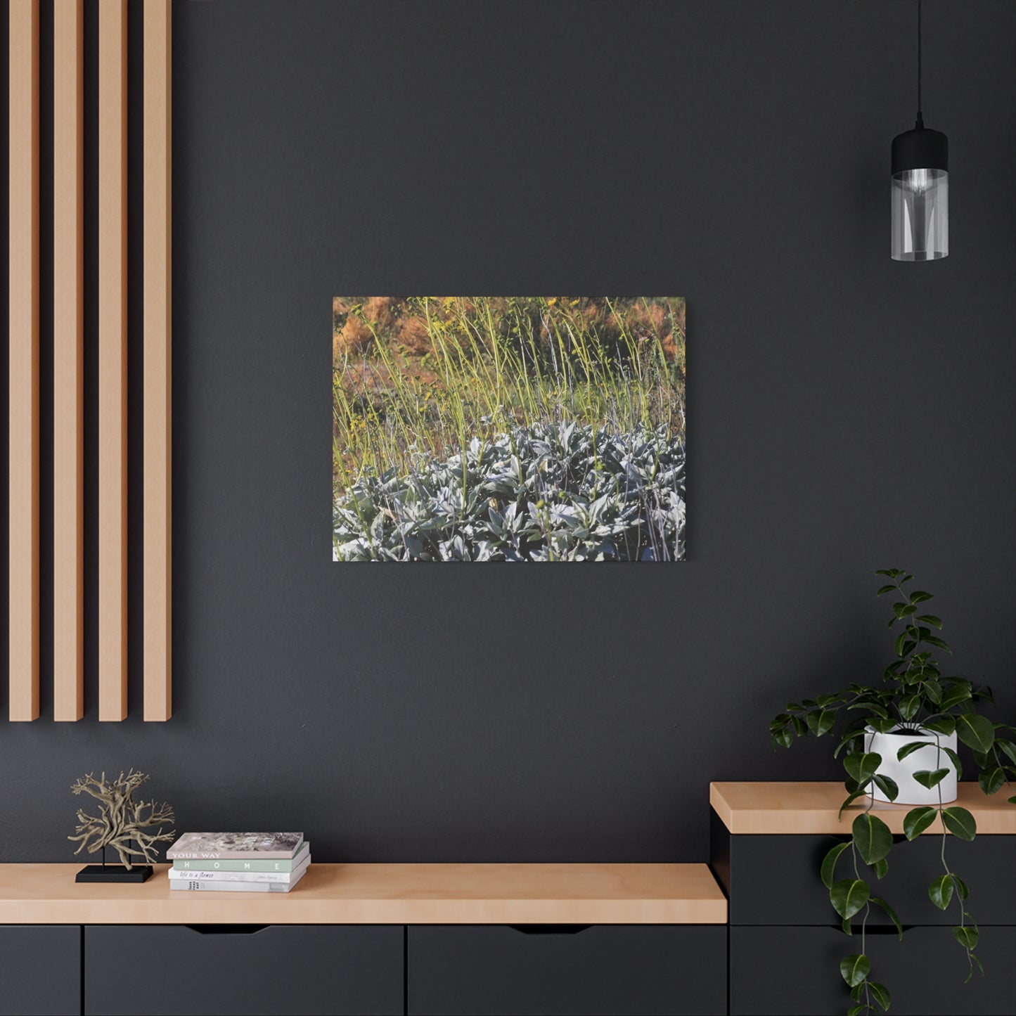 Desert Wildflowers in Bloom - Unique Frameless Canvas Wall Art - Art By Earth