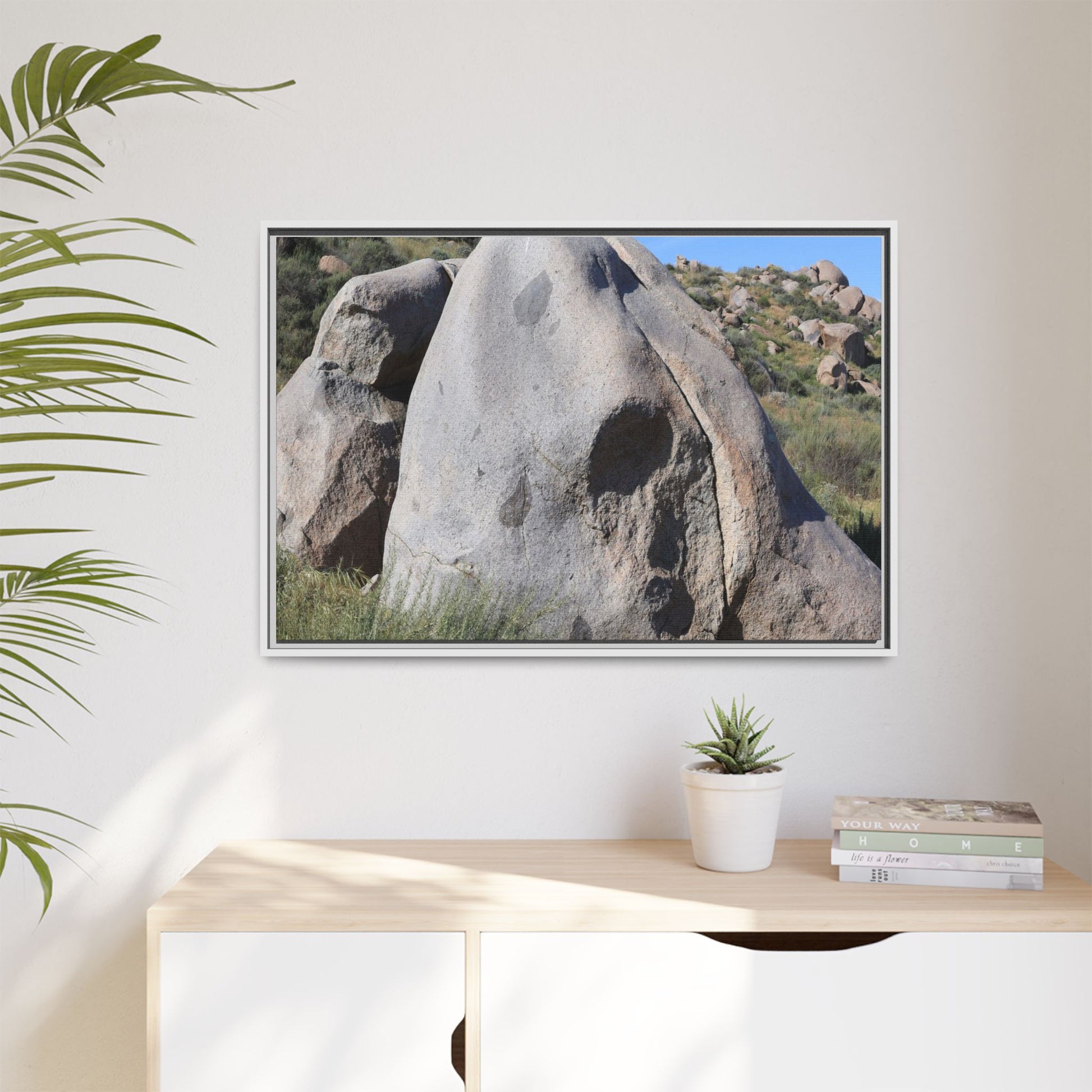 Skull Rock Desert - Unique Stretched Canvas Wall Art - Art By Earth