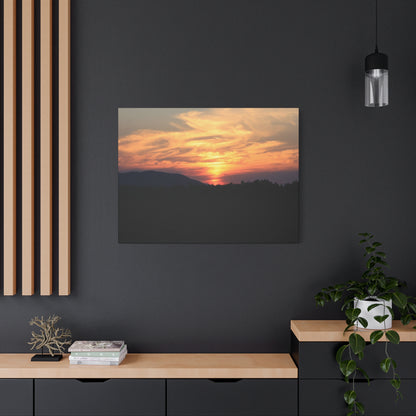 Mountain Twilight - Unique Frameless Canvas Wall Art - Art By Earth