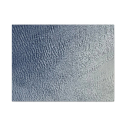 Undulating Whispers of Cerulean - Unique Frameless Canvas Wall Art - Art By Earth