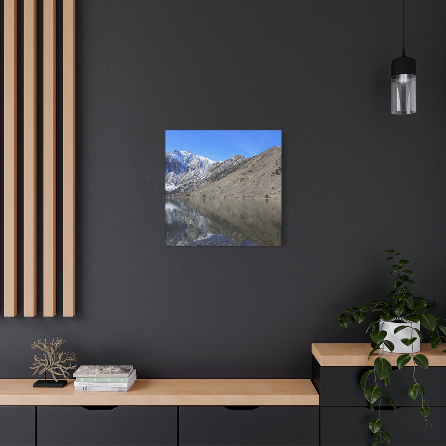 Reflection of Silence - Unique Frameless Canvas Wall Art