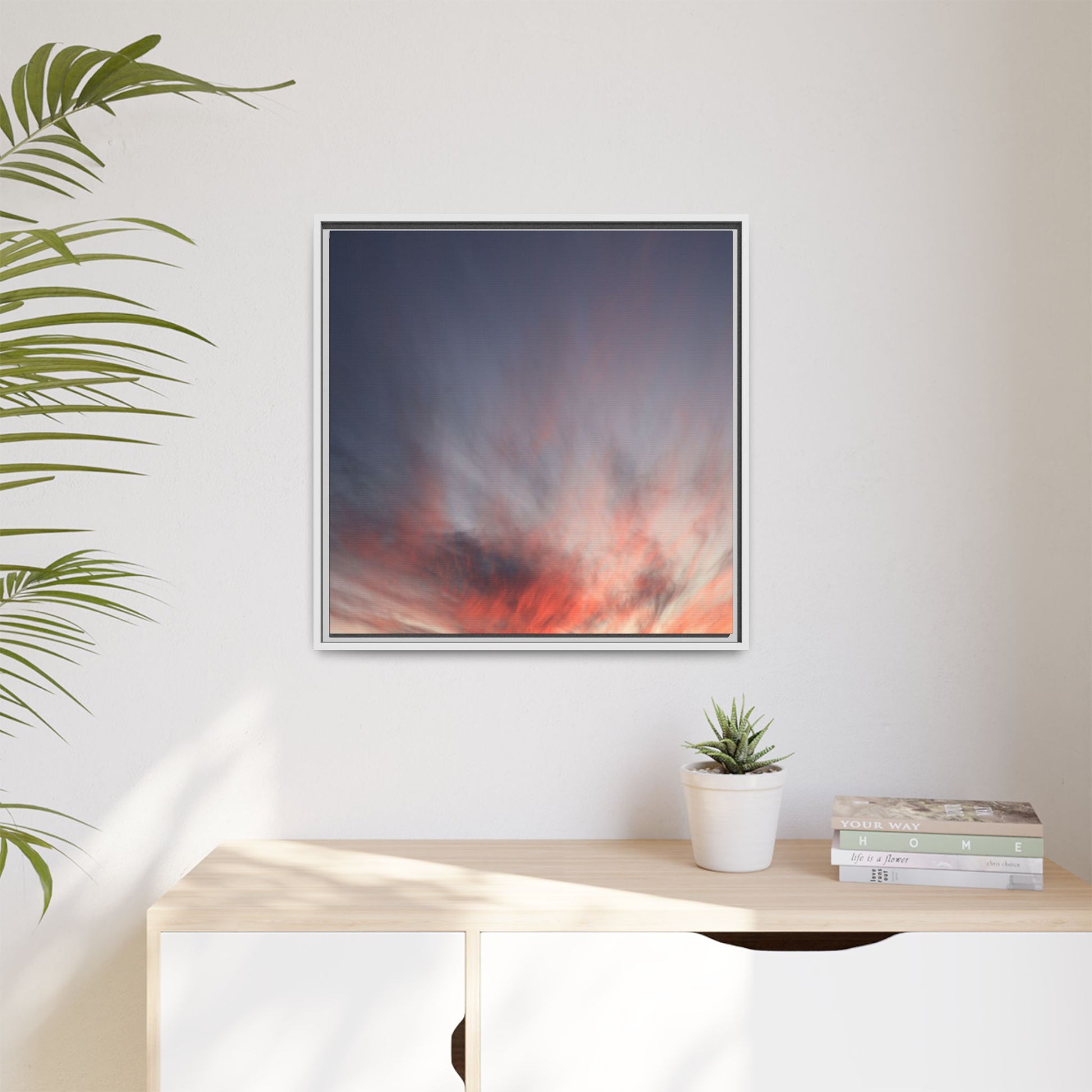 Celestial Blaze - Unique Stretched Canvas Wall Art - Art By Earth