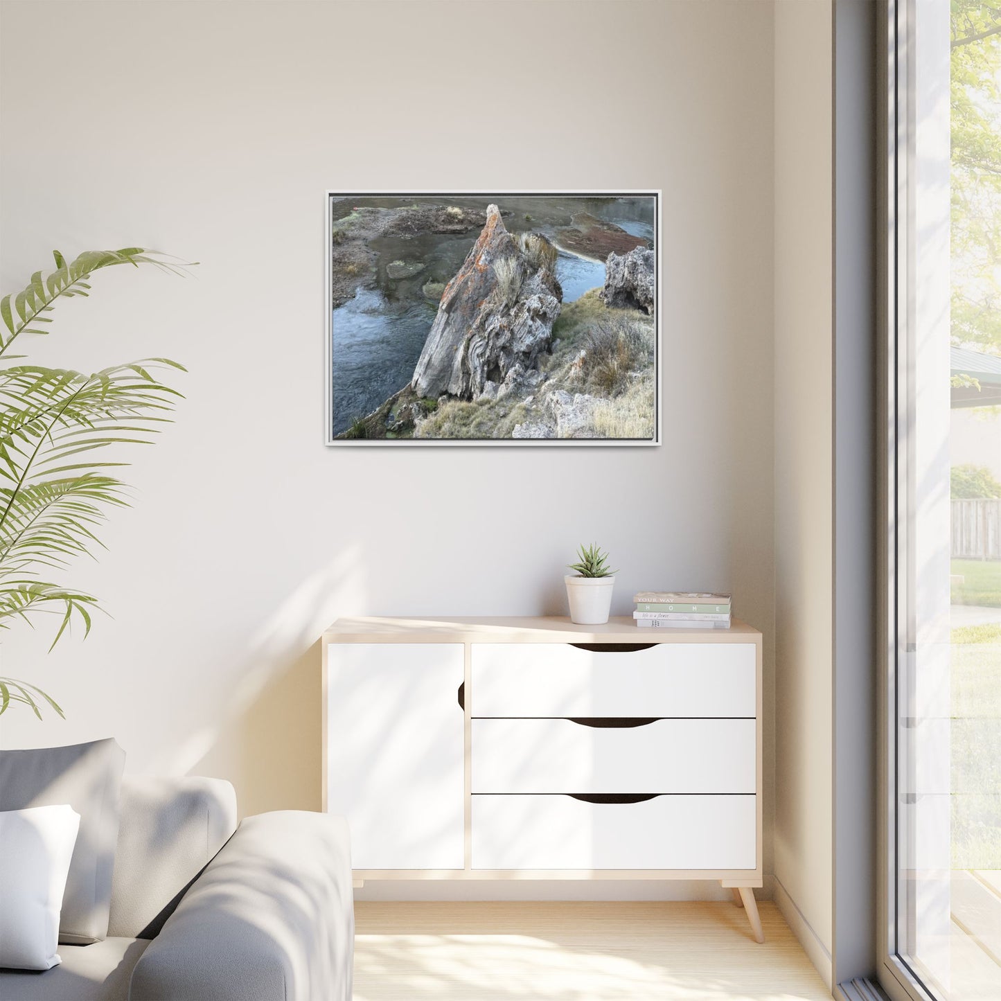 Carved by Water - Unique Stretched Canvas Wall Art