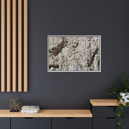 Weathered Stone Whispers - Unique Stretched Canvas Wall Art