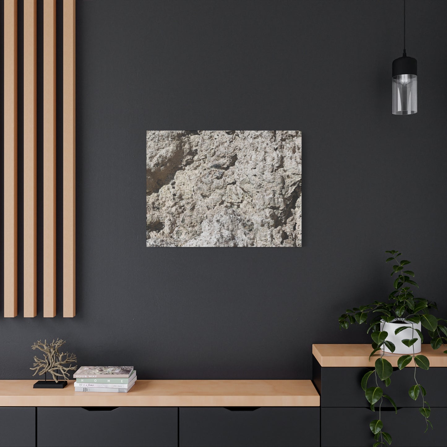 Limestone Symphony - Unique Frameless Canvas Wall Art