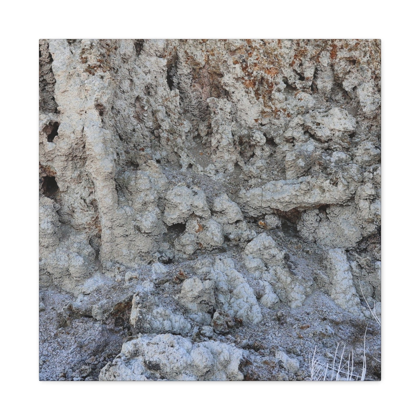 Cracked Earth Whispers - Unique Frameless Canvas Wall Art