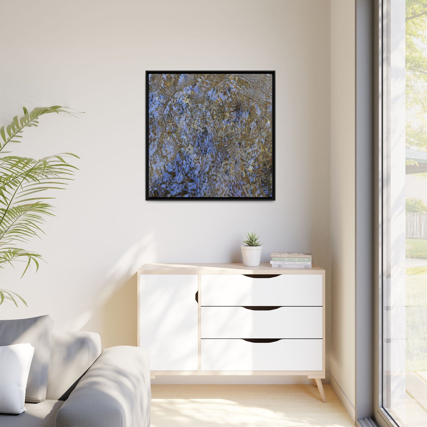 Aquatic Reflections - Unique Stretched Canvas Wall Art - Art By Earth
