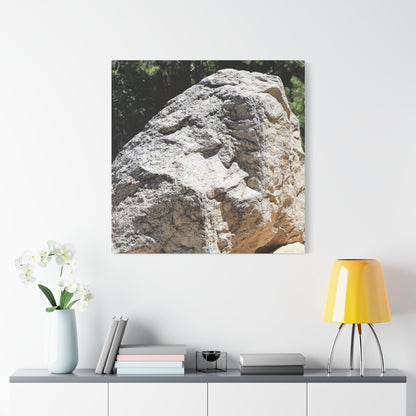 Stone of Solitude - Unique Frameless Canvas Wall Art - Art By Earth