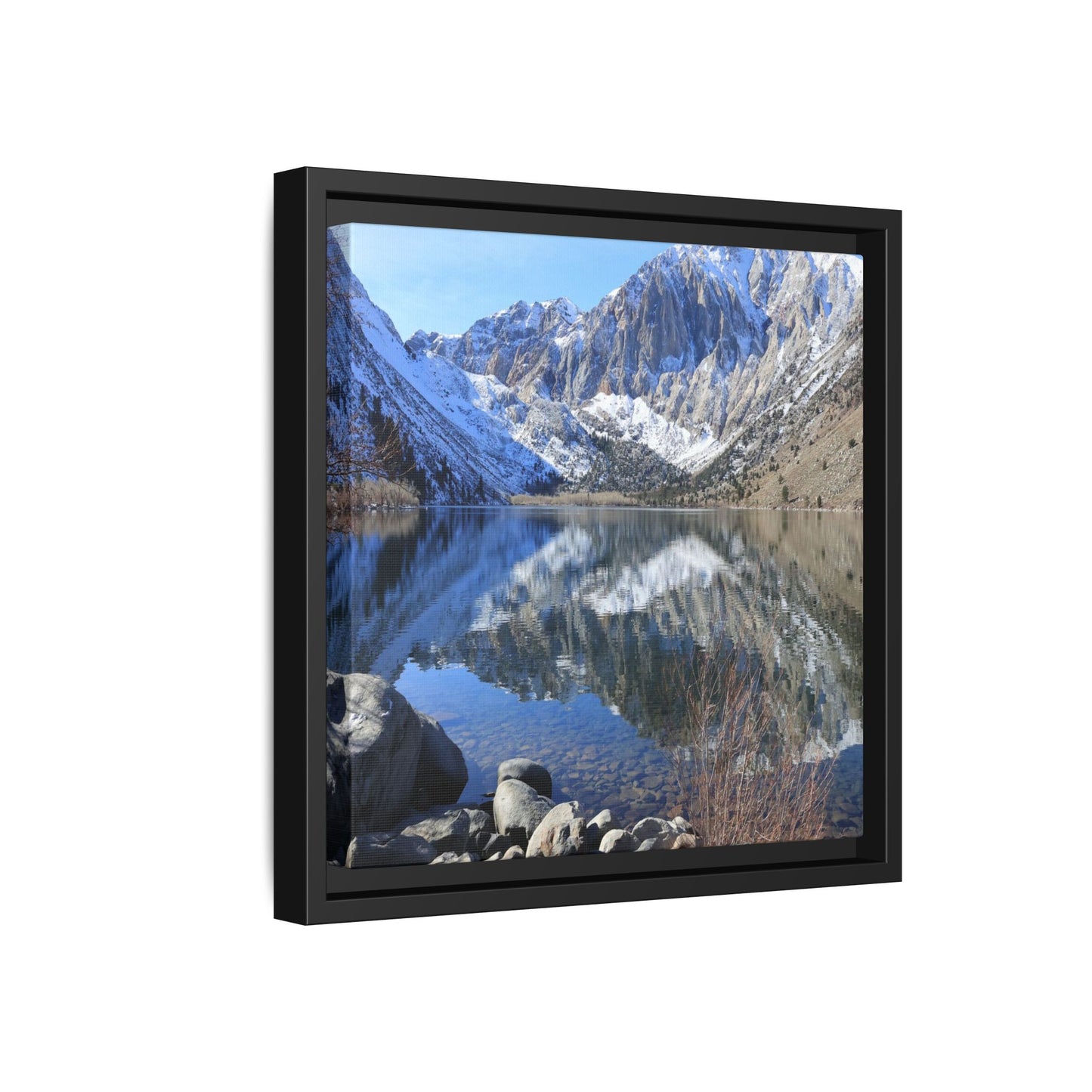 Reflections of Stillness - Unique Stretched Canvas Wall Art