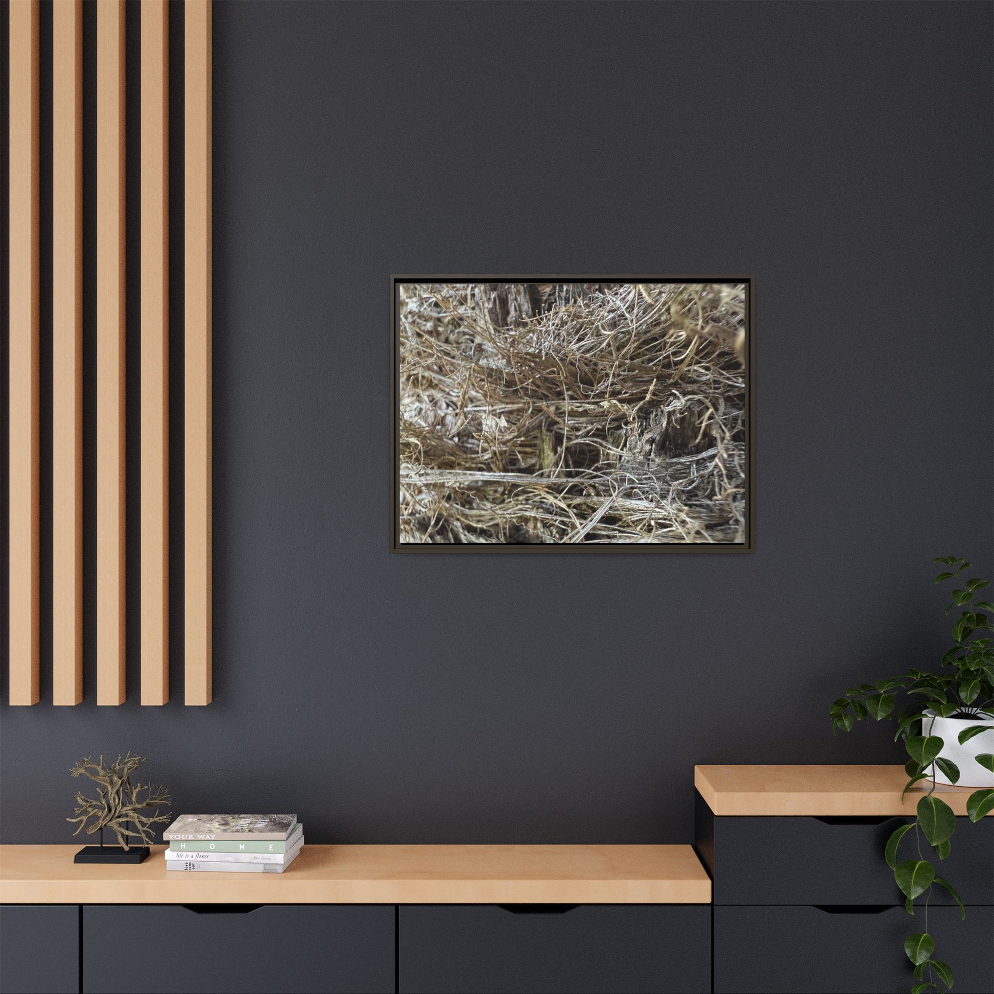 Tangled Whispers of Autumn - Unique Stretched Canvas Wall Art - Art By Earth