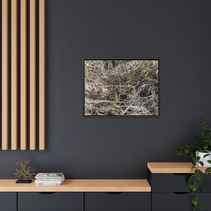 Tangled Whispers of Autumn - Unique Stretched Canvas Wall Art - Art By Earth