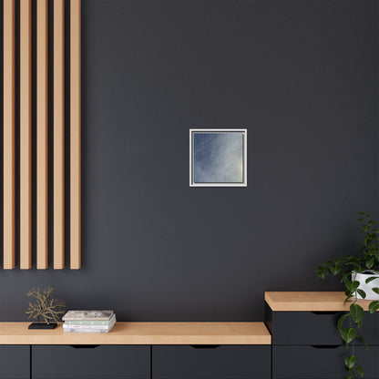 Undulating Whispers of Cerulean Stillness - Unique Stretched Canvas Wall Art - Art By Earth