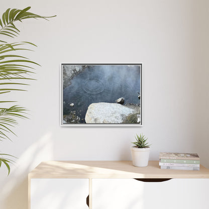 Ripples of Silence - Unique Stretched Canvas Wall Art