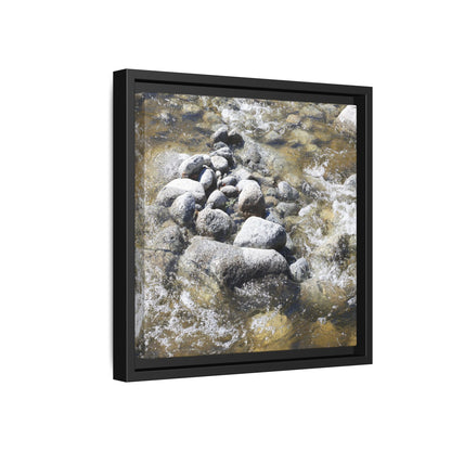 Mountain Stream Flow - Unique Stretched Canvas Wall Art - Art By Earth