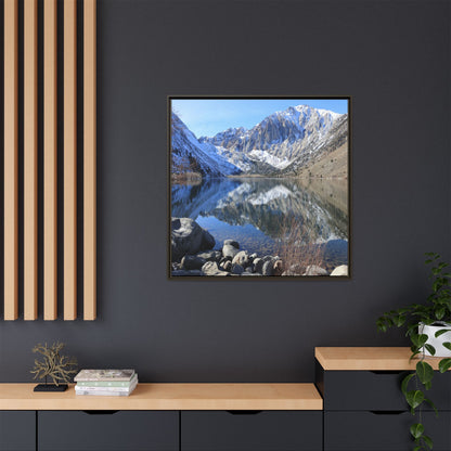 Reflections of Stillness - Unique Stretched Canvas Wall Art