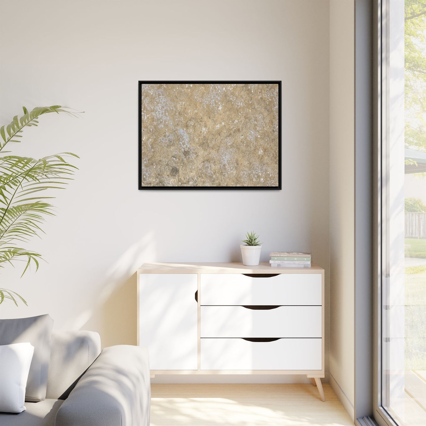 Bubbling Sand - Unique Stretched Canvas Wall Art - Art By Earth