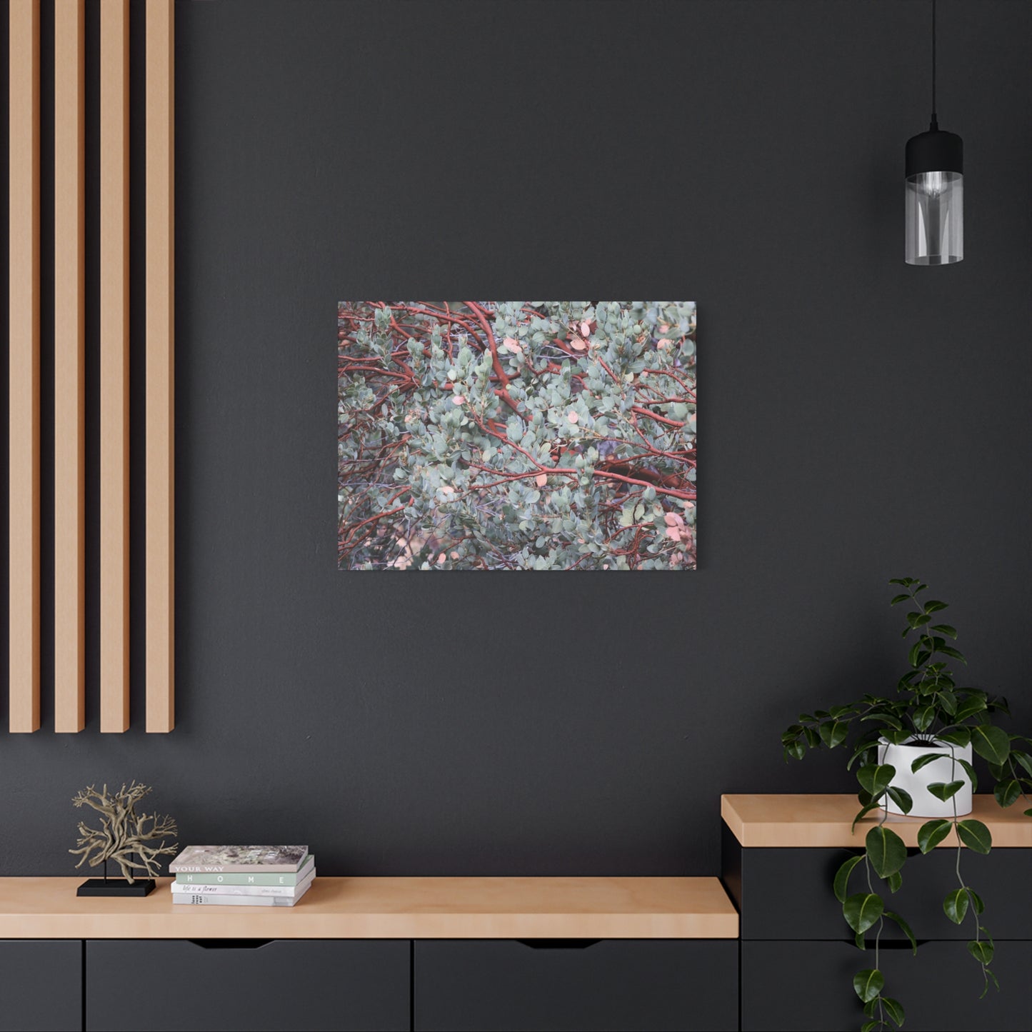 Whispers of Silver and Rust - Unique Frameless Canvas Wall Art - Art By Earth