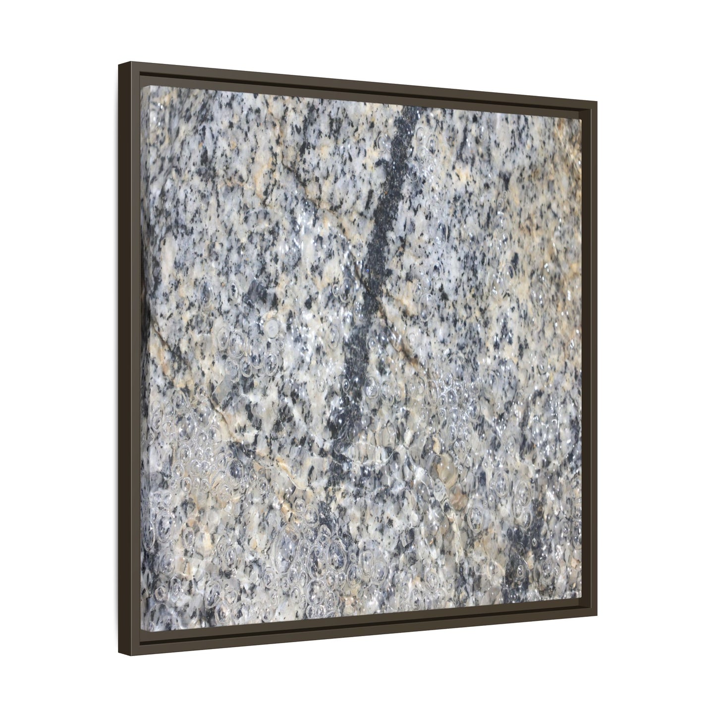 Granite Bubbles - Unique Stretched Canvas Wall Art - Art By Earth