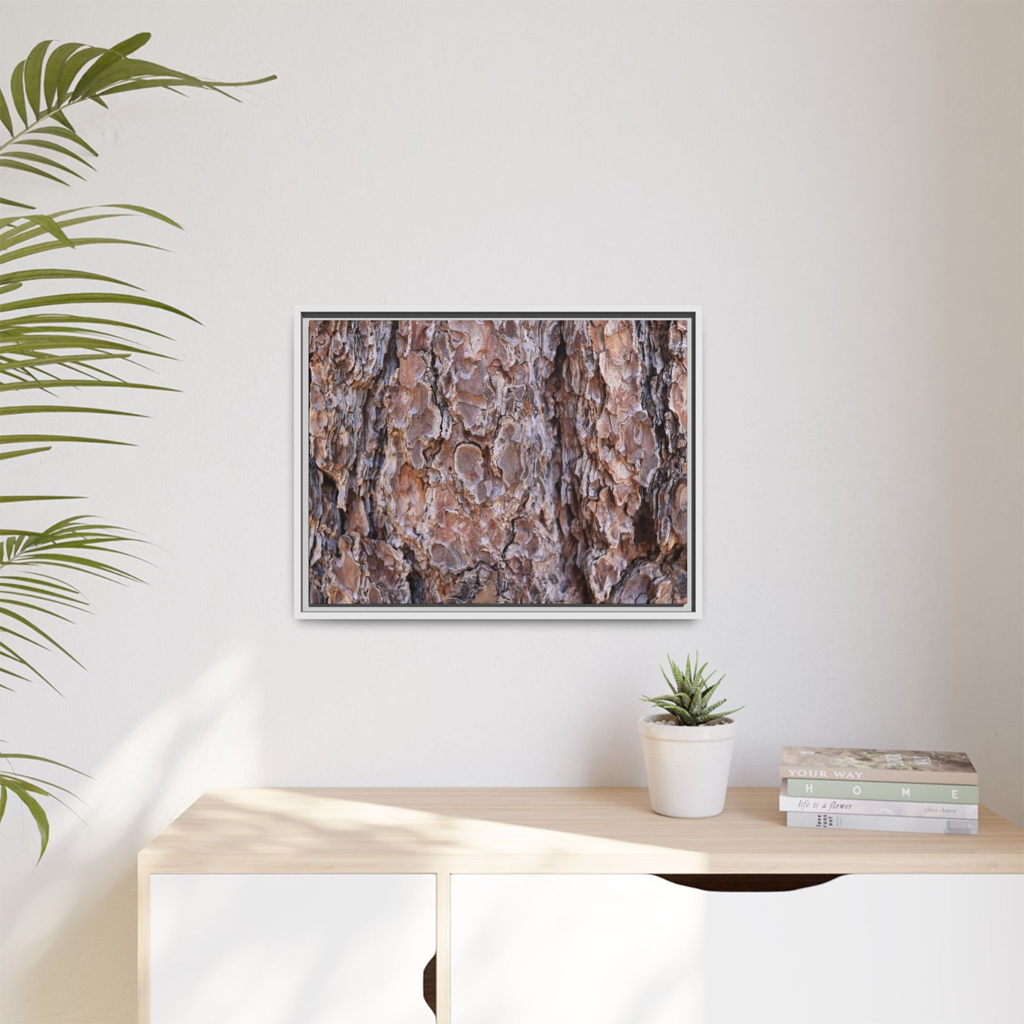 Woody Layers - Unique Stretched Canvas Wall Art - Art By Earth
