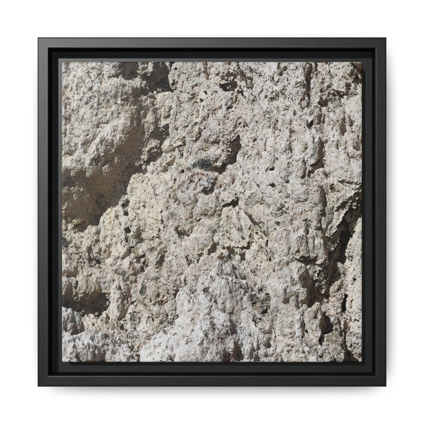 Weathered Stone Whispers - Unique Stretched Canvas Wall Art