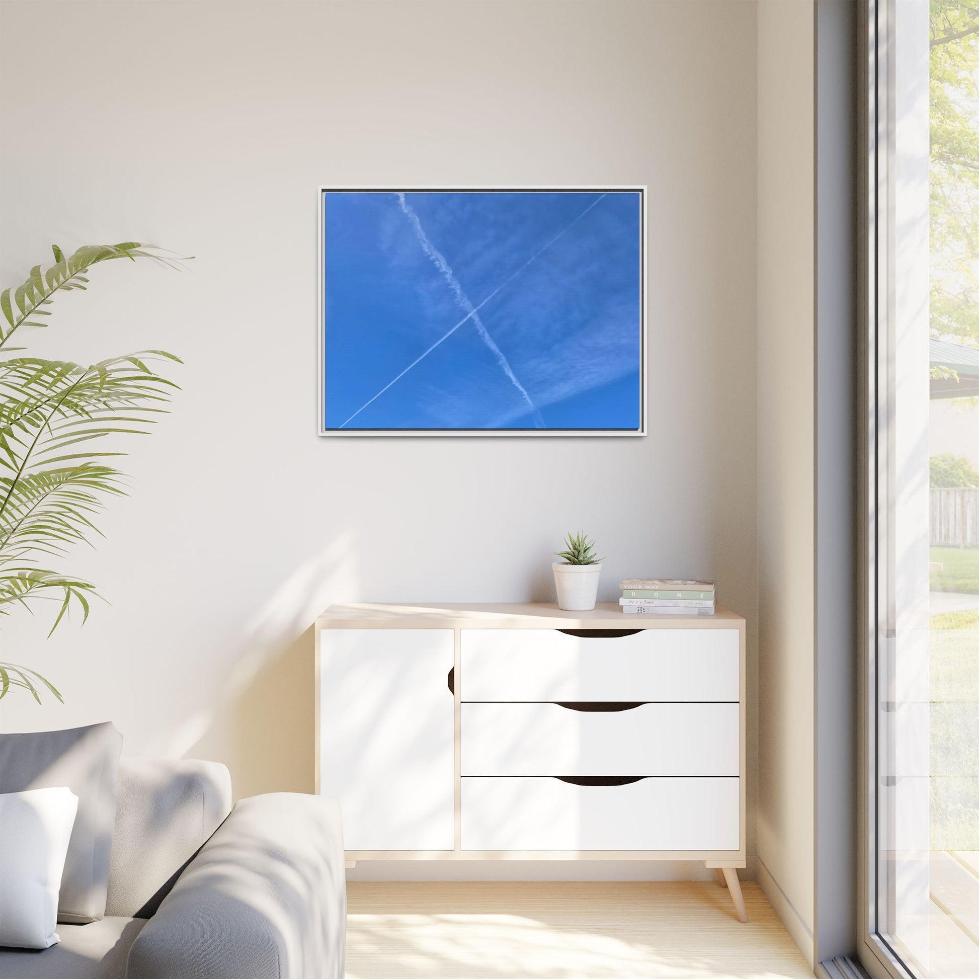 Sky Crossroads - Unique Stretched Canvas Wall Art - Art By Earth