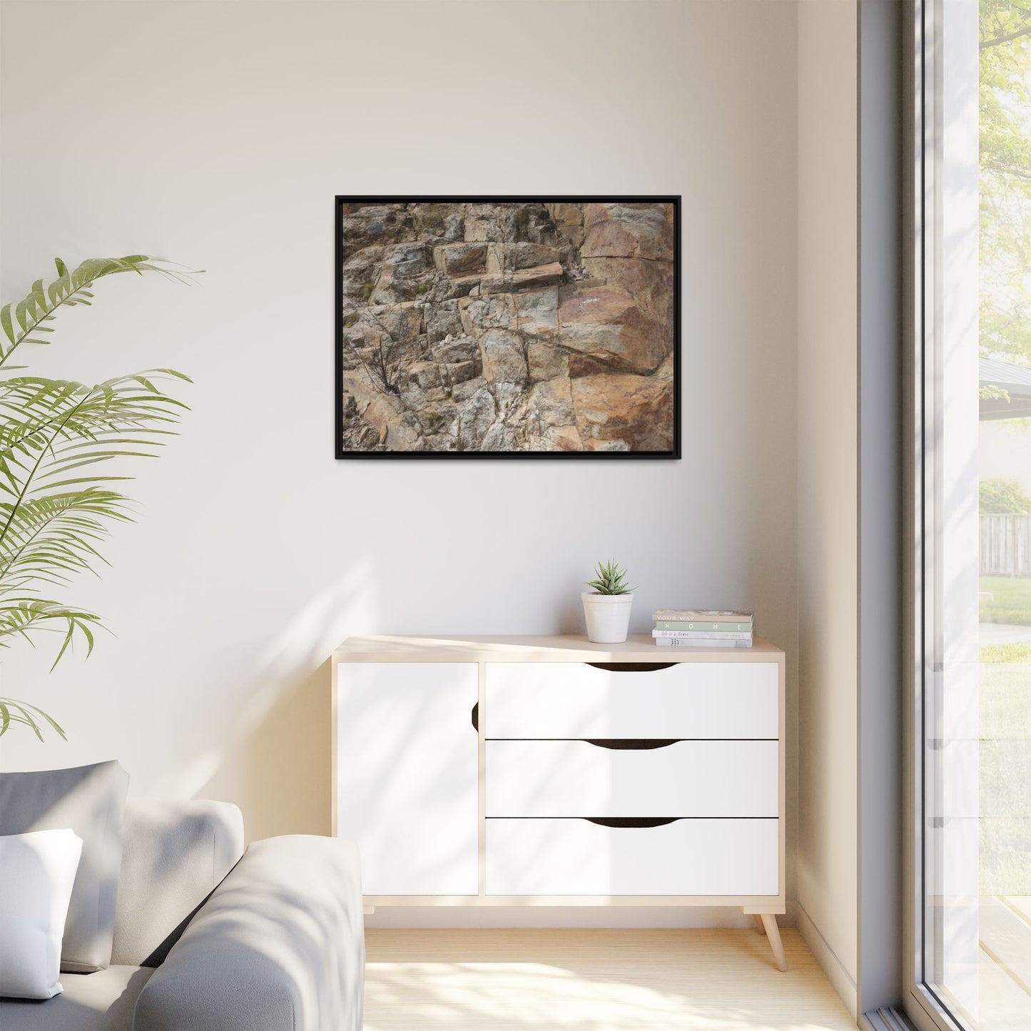 Sandstone Symphony - Unique Stretched Canvas Wall Art - Art By Earth