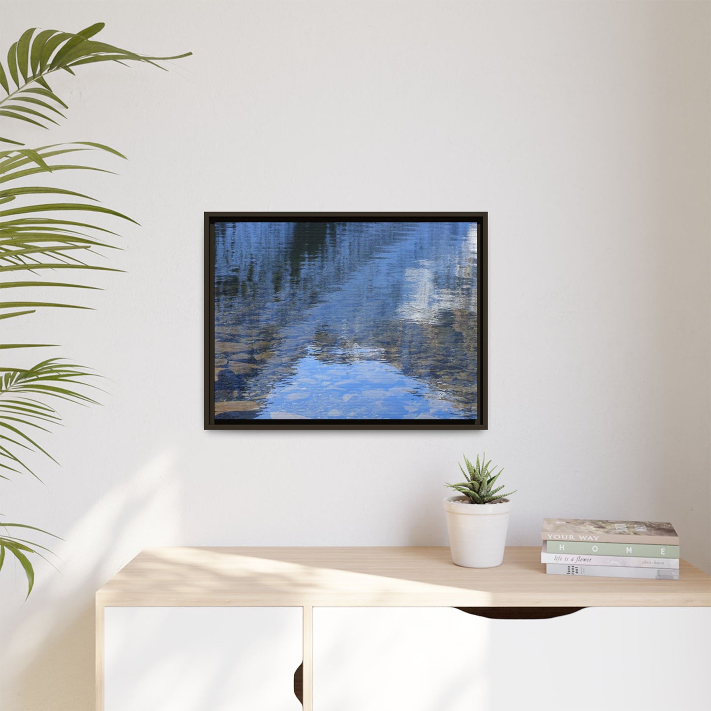 Reflected Stones - Unique Stretched Canvas Wall Art