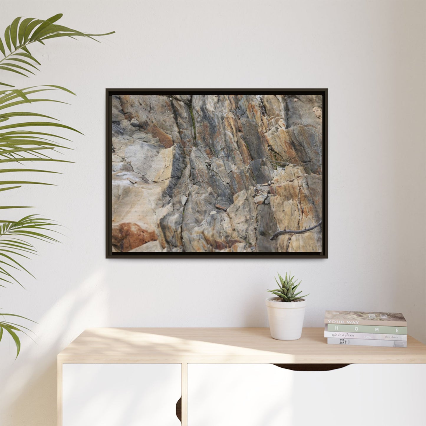 Stone's Silent Symphony - Unique Stretched Canvas Wall Art - Art By Earth