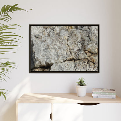 Weathered Limestone Formation - Unique Stretched Canvas Wall Art - Art By Earth