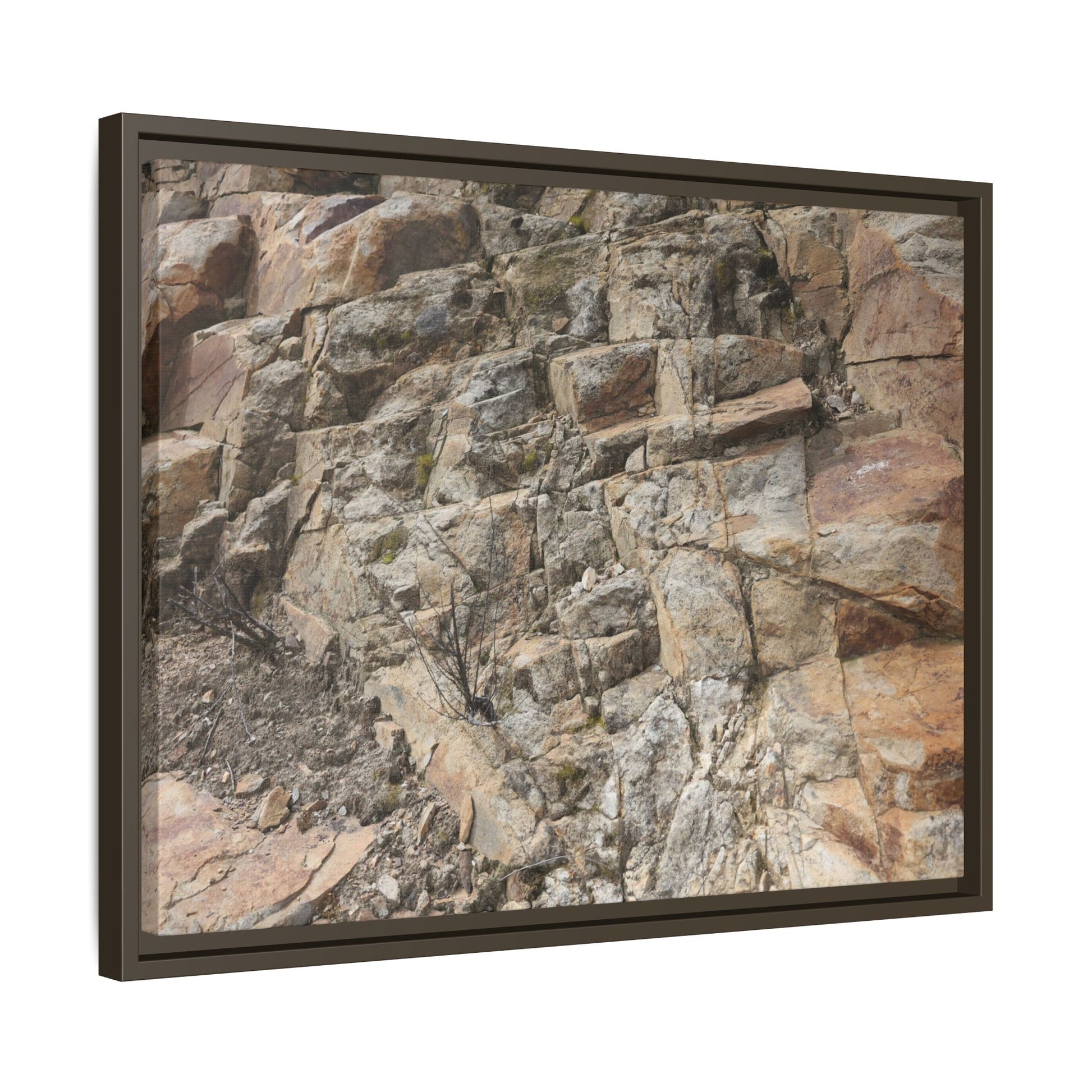 Stone's Silent Story - Unique Stretched Canvas Wall Art - Art By Earth