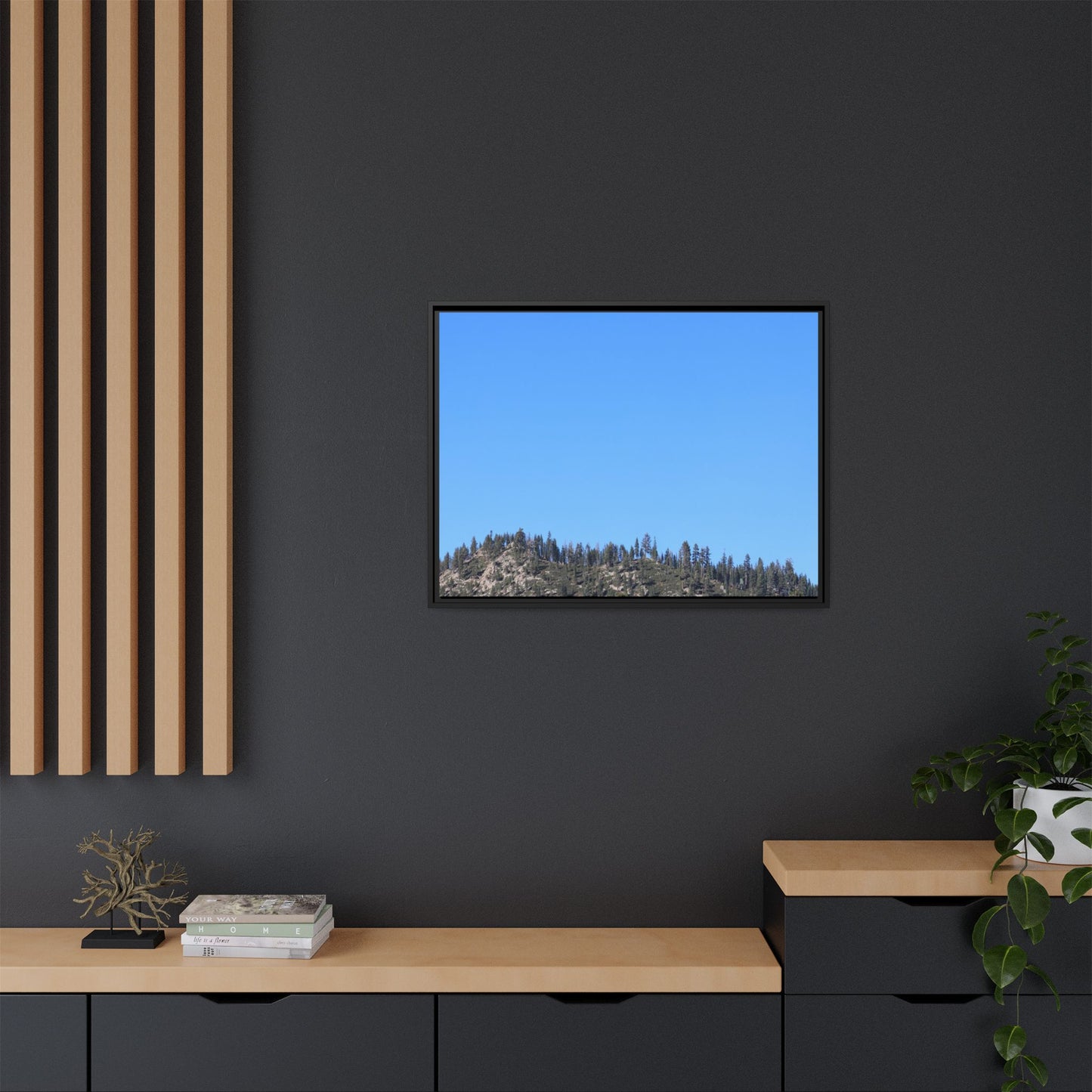 Blue Silence - Unique Stretched Canvas Wall Art