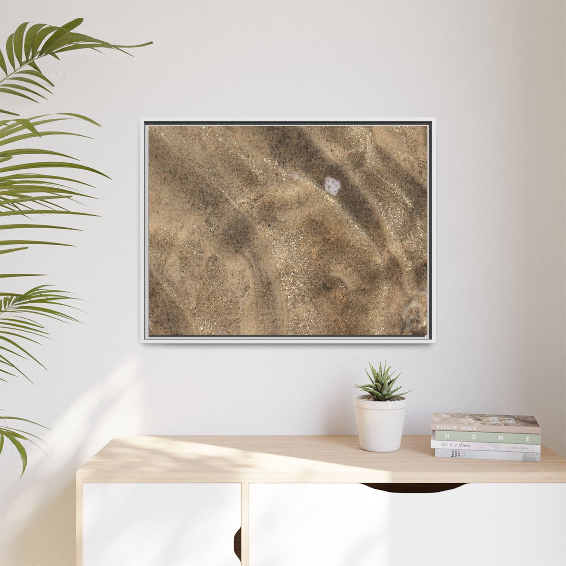Underwater Sand Exploration - Unique Stretched Canvas Wall Art - Art By Earth