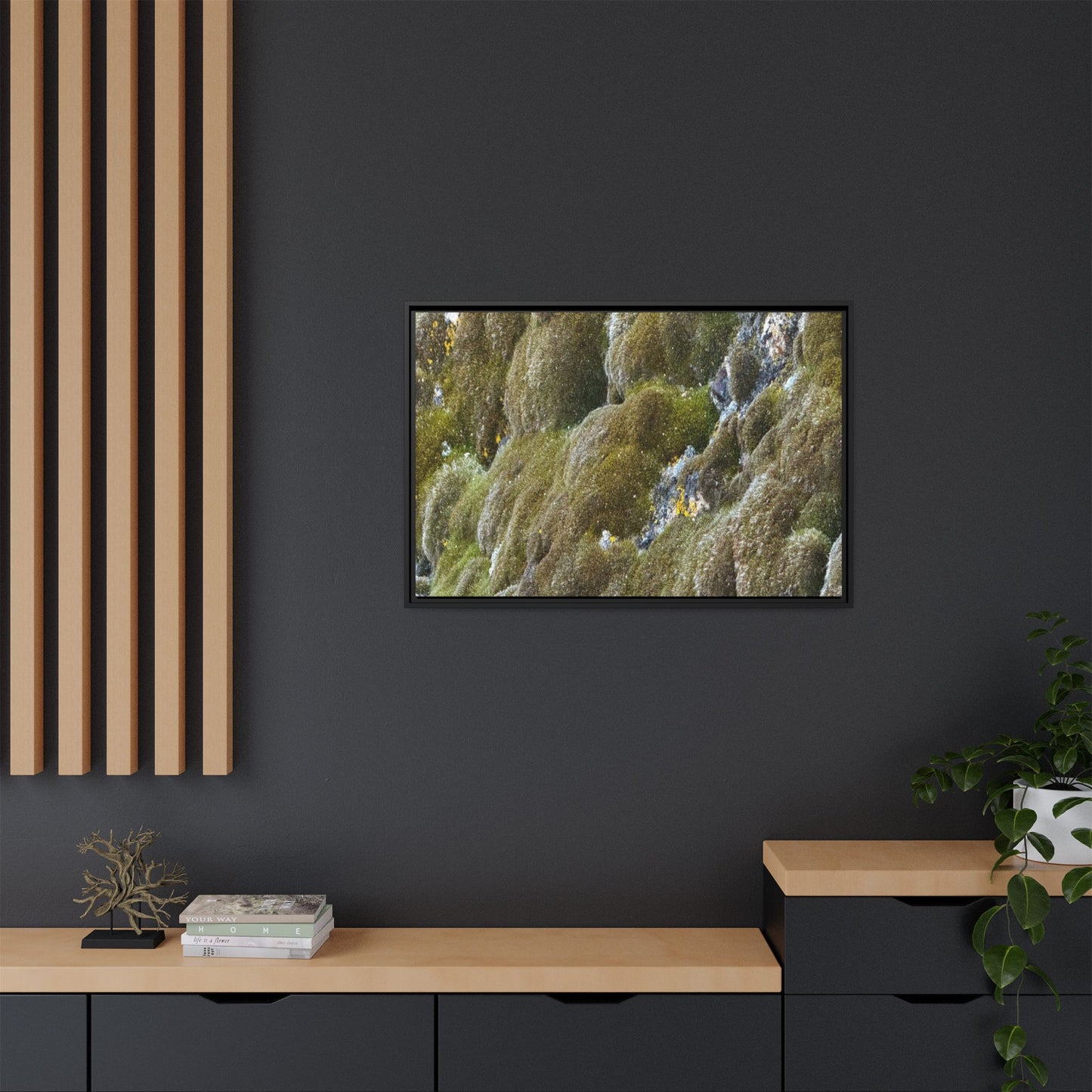 Moss Symphony - Unique Stretched Canvas Wall Art