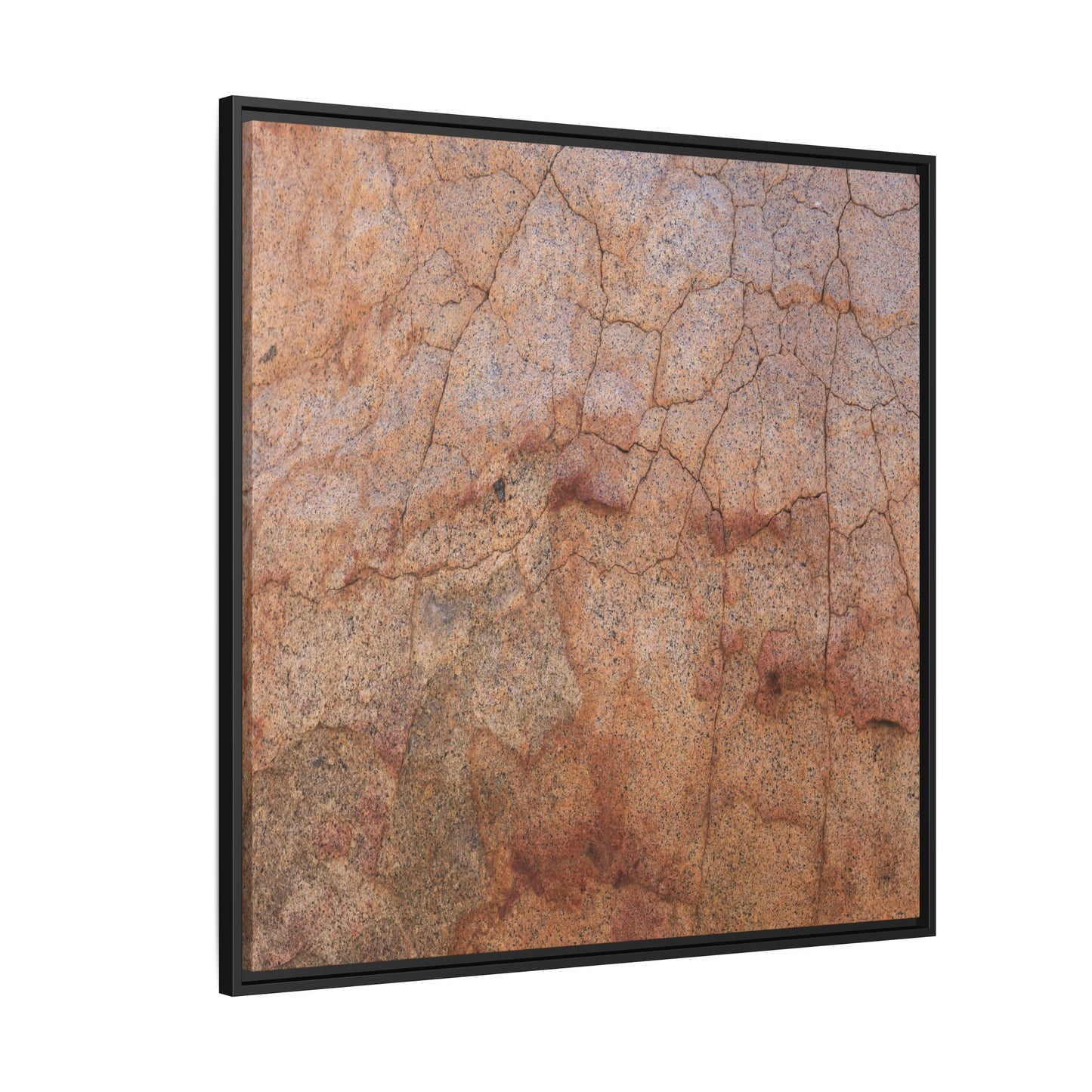 Russet Fissures - Unique Stretched Canvas Wall Art - Art By Earth